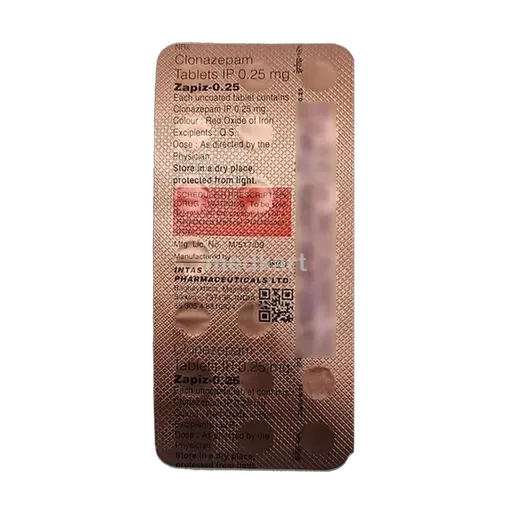 zapiz 0.25mg tablet 20's